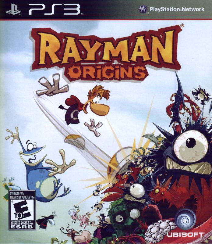 Rayman Origins box art for Xbox 360